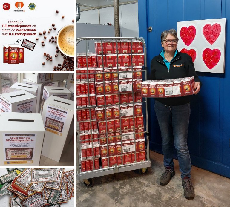 Koffie van DE voor de Voedselbank